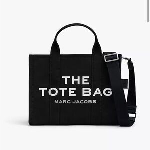 Marc Jacobs Black Messenger Bag with Minimalist Design